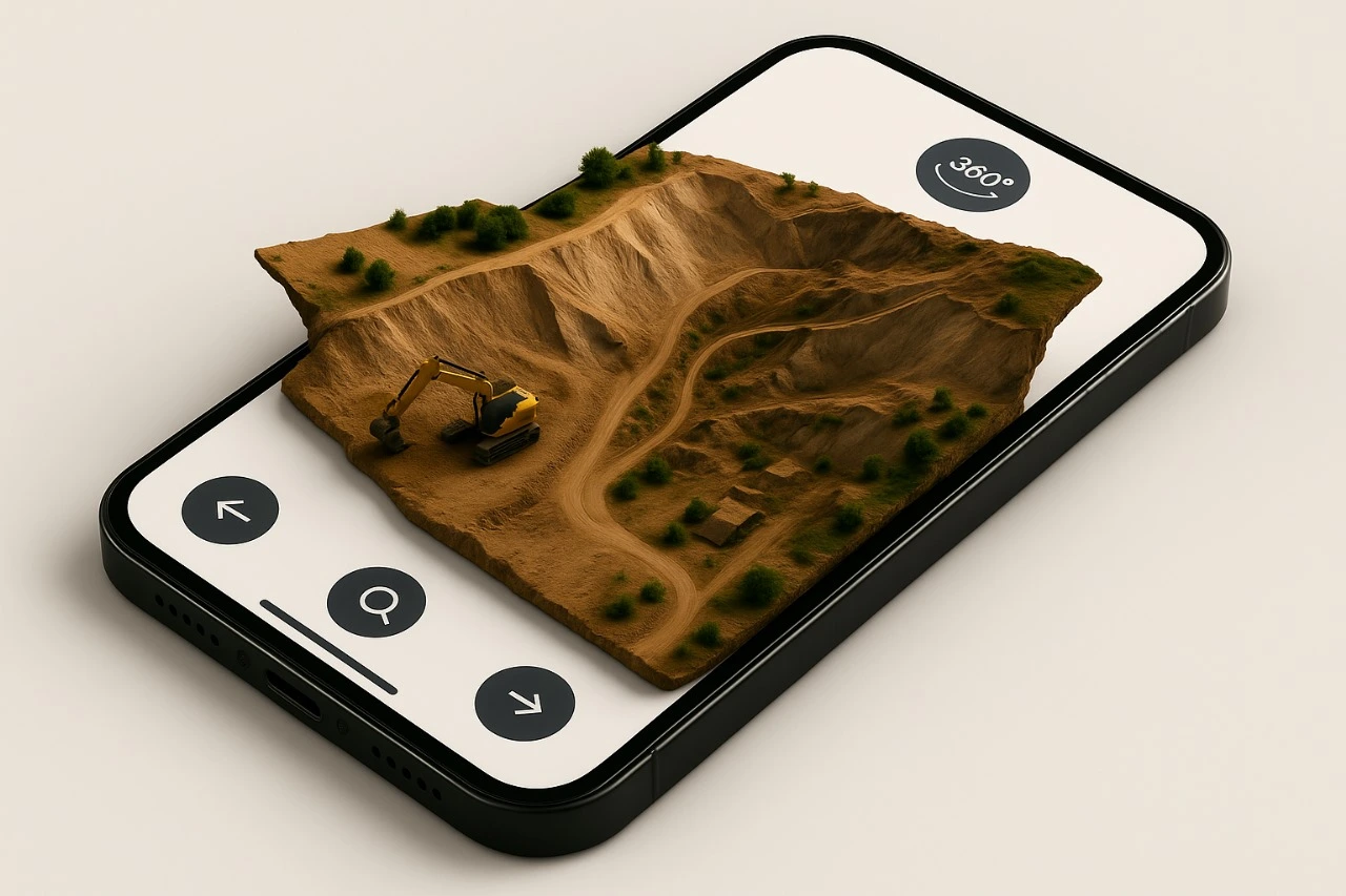 Tour virtual interactivo de terrenos