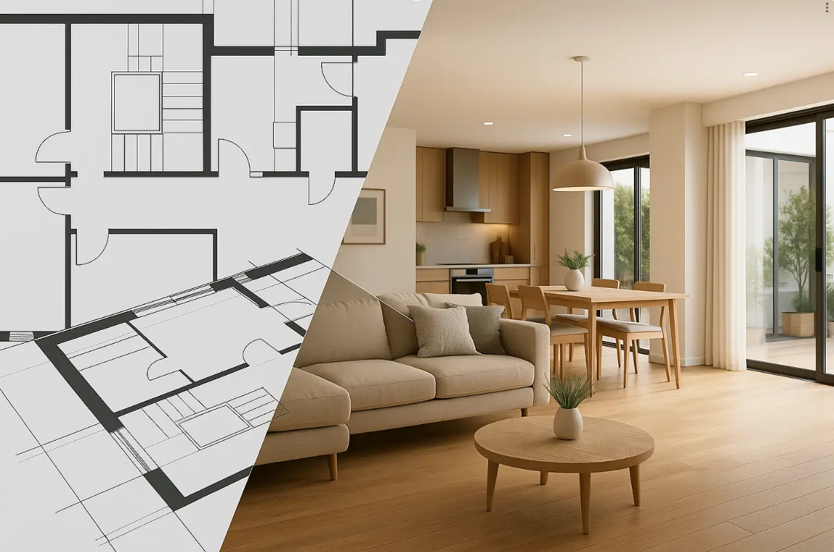 Plano digital de inmueble en 3D